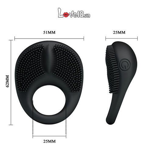 Pretty Love Thorns Anti-Ejaculation Vibrating Cock Ring