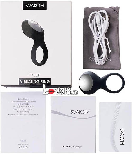 Vòng rung Svakom Tyler cao cấp chống xuất tinh sớm tăng khoái cảm