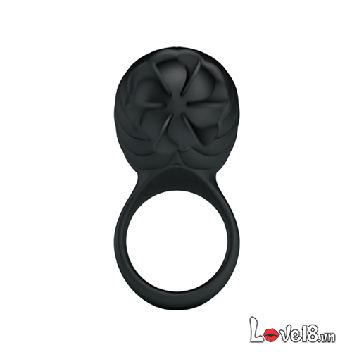 Pretty Love Frances rotating licking vibrating silicone cock ring for men
