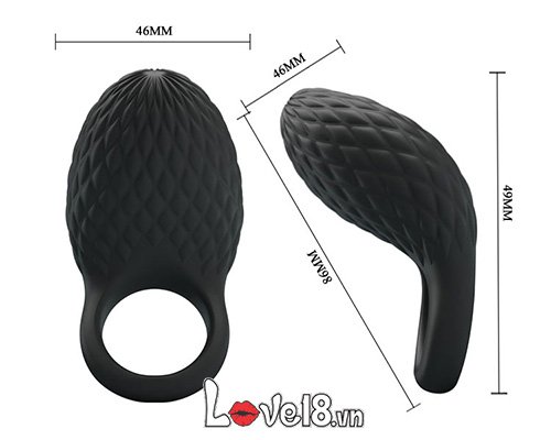 Vòng đeo dương vật Heloise Prettylove siêu kích thích bền
