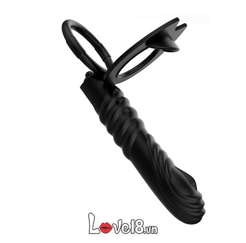  Bỏ sỉ Vòng đeo dương vật có nhánh rung kích thích hậu môn cao cấp