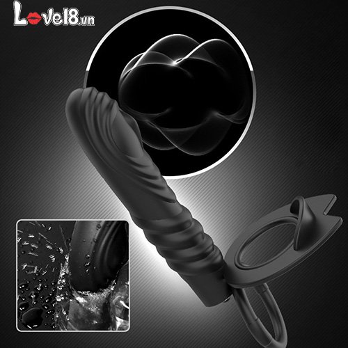  Bỏ sỉ Vòng đeo dương vật có nhánh rung kích thích hậu môn cao cấp