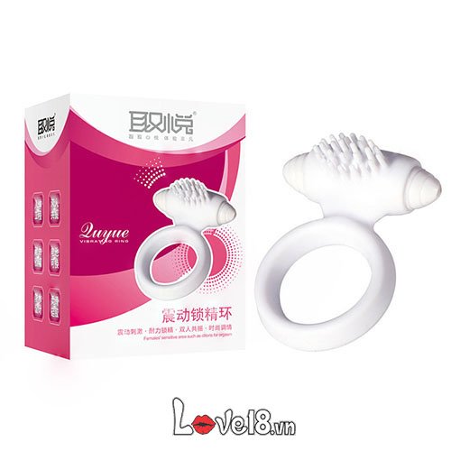 Vòng đeo chống xuất tinh sớm rung âm vật TPE ABS tăng khoái cảm 