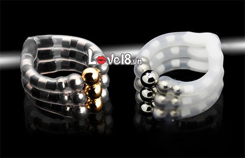 Joker Penis Ring Delay Ejaculation Silicone Metal Enhancer