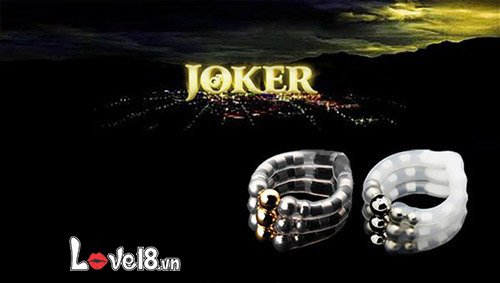 Joker Penis Ring Delay Ejaculation Silicone Metal Enhancer