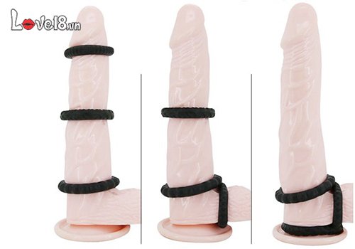 Bộ vòng silicone Baile kéo dài quan hệ, tăng khoái cảm nam nữ