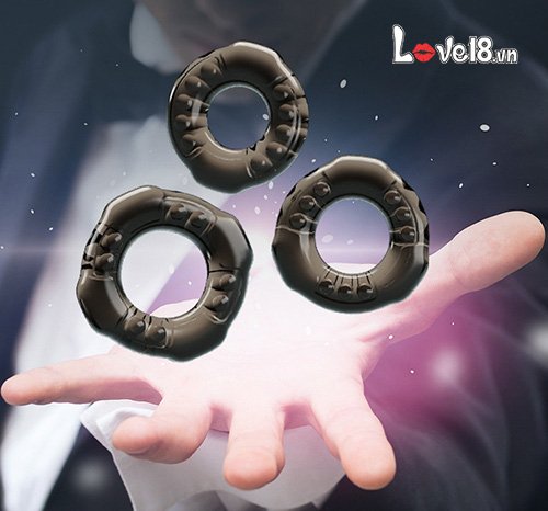 Bộ 3 vòng đeo Baile Cock Rings Yvonne tăng khoái cảm kéo dài