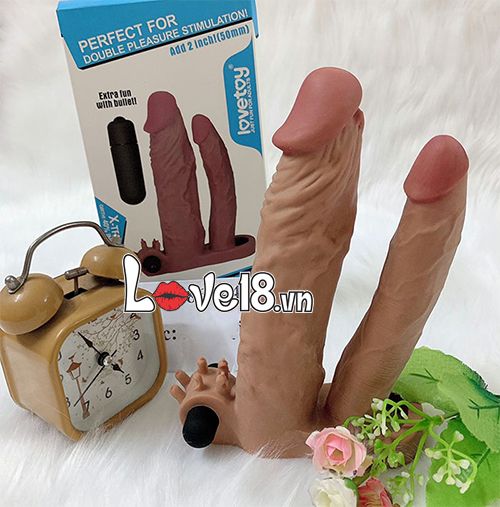 Lovetoy BD22C 2 Branch Vibrating Silicone Penis Extension