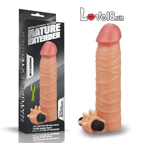 Lovetoy Extender Soft Realistic Vibrating Penis Sleeve