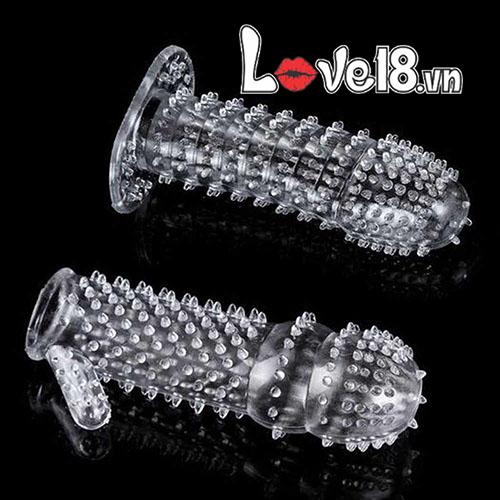Translucent Ribbed and Nipple Studded Ultra-Thin Condom DC14G