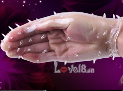 Translucent Ribbed and Nipple Studded Ultra-Thin Condom DC14G