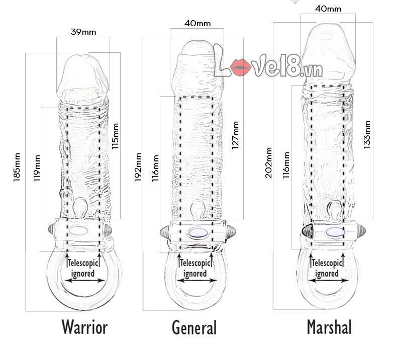 Black Warrior Strap-On Penis Sleeve Vibrating Adjustable Harness