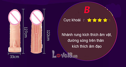 Leten Soft Small Size Powerful Vibrating Delay Sleeve