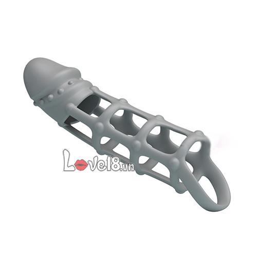 Bao đôn dên lưới quai đeo mềm mịn Prettylove DC14T tăng kích thước dương vật