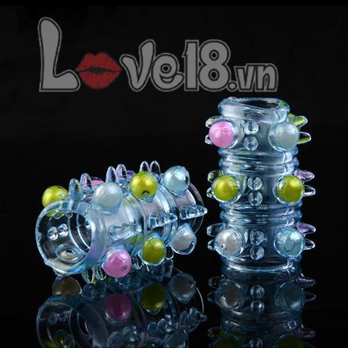 Textured Beaded Penis Sleeve Boost Size Stimulation