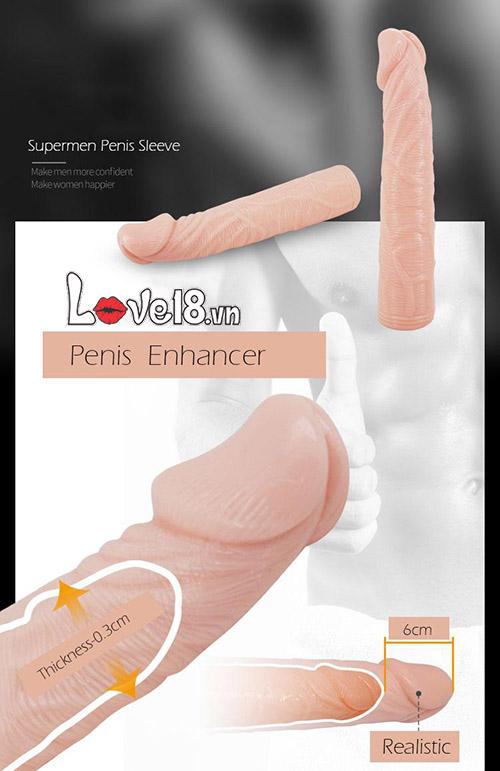 6cm Vibrating Penis Extender Sleeve Delay Performance