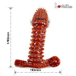 Soft Super Spiked Penis Sleeve for Increased Pleasure BD01A