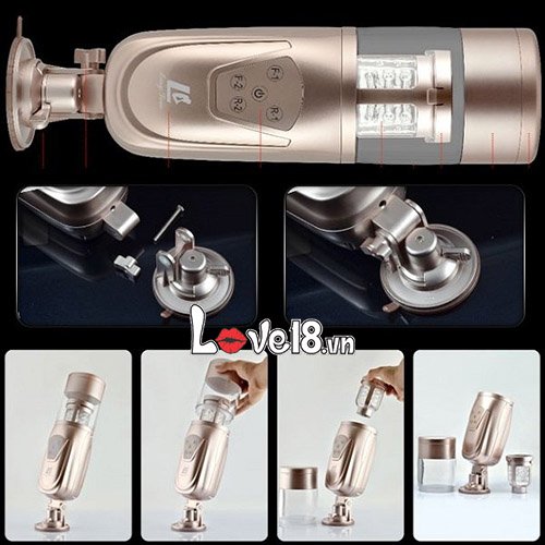 Máy thủ dâm gắn tường cao cấp Flashing Lover siêu thực tế, bền bỉ