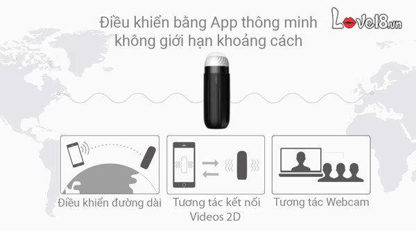 Máy thủ dâm thông minh cho nam Svakom Sam Neo chất liệu silicon mềm mại