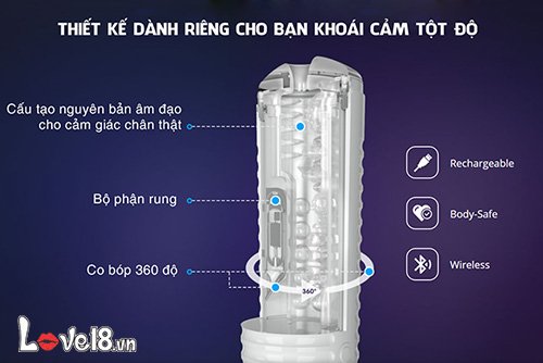 Máy Thủ Dâm Lovense Max 2 Nam Điều Khiển Qua App Cao Cấp