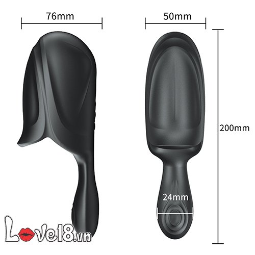 Máy massage dương vật tinh hoàn rung 10 chế độ silicon an toàn