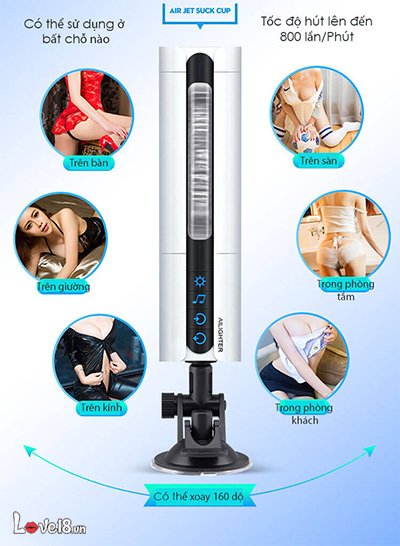 Máy bú mút tự động Air Jet sưởi ấm kích thích cực đã