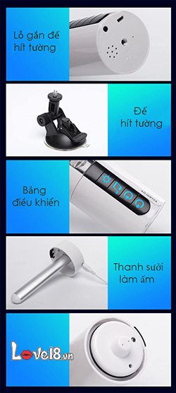 Máy bú mút tự động Air Jet sưởi ấm kích thích cực đã