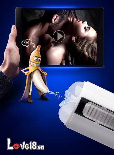 Máy bú mút tự động Air Jet sưởi ấm kích thích cực đã