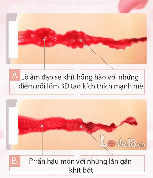 Búp bê silicon bán thân mini size nhỏ dễ sử dụng