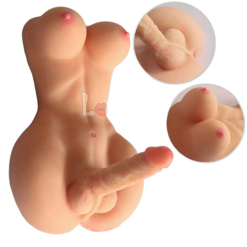 Búp bê tình dục bán thân lưỡng tính Less Ladyman TPR mềm mại