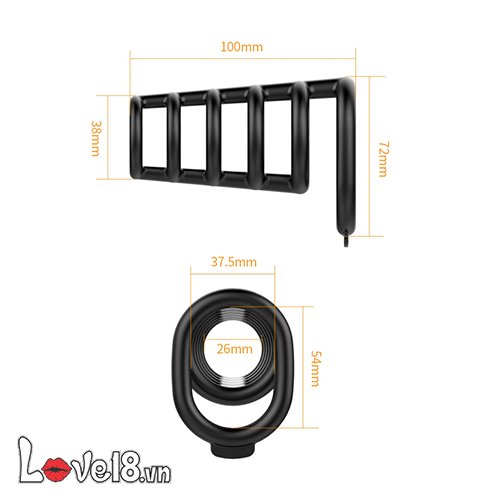 Vòng đeo dương vật Silicone Rodrigo Pretty Love siêu bền tiện dụng