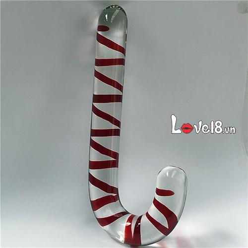 Thanh thủy tinh hậu môn Noel siêu kích thích đồ chơi tình dục