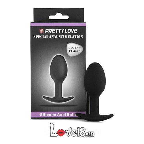 Prettylove Butt Plug Silicone Beaded Anal Sex Toy