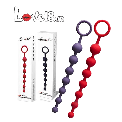 Chuỗi hạt kích thích hậu môn Grape Bead silicon an toàn 