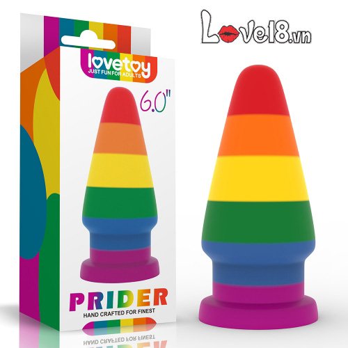 Phích cắm hậu môn đa sắc Lovetoy Prider