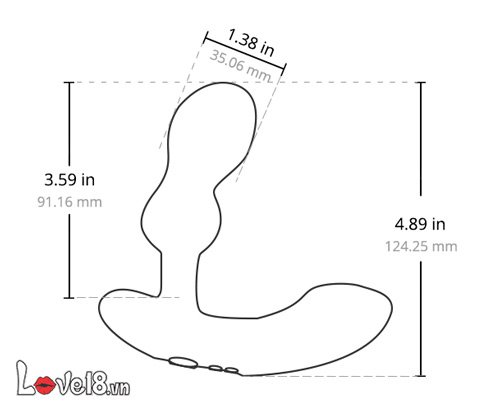 Phích cắm hậu môn cao cấp có rung Lovense Edge 2 giá rẻ