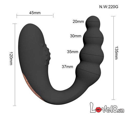 Faak Dual U-Shape Silicone Prostate Anal Massager