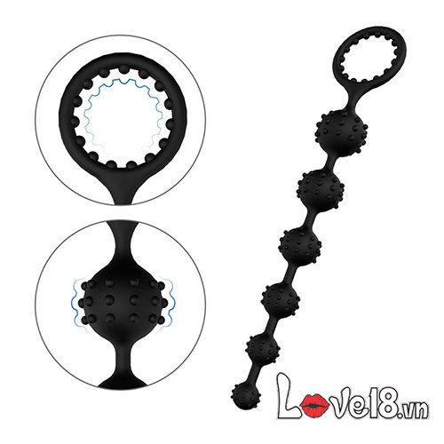 Dụng cụ mát xa hậu môn TOTO bi gai silicone kích thích tăng khoái