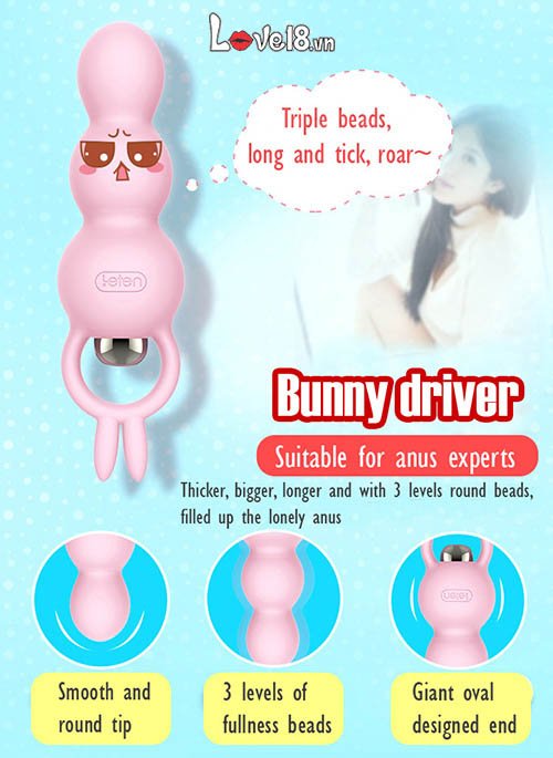 Dụng cụ kích thích hậu môn có rung Leten HM57 chính hãng