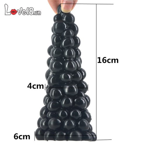 Dụng cụ kích thích hậu môn chùm nho mềm dẻo tăng khoái cảm