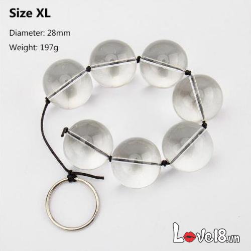 Glass Bead Anal Massage Set Premium Transparent Safe For Gay