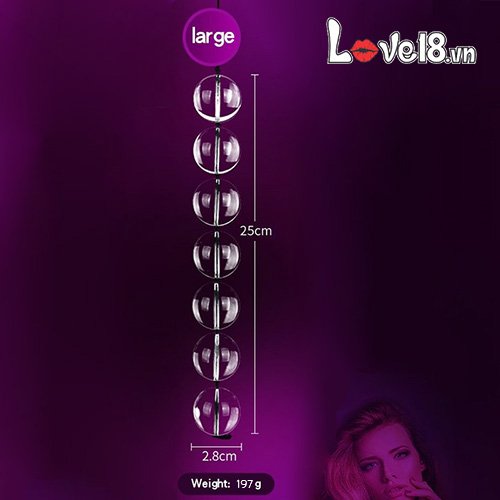 Glass Bead Anal Massage Set Premium Transparent Safe For Gay