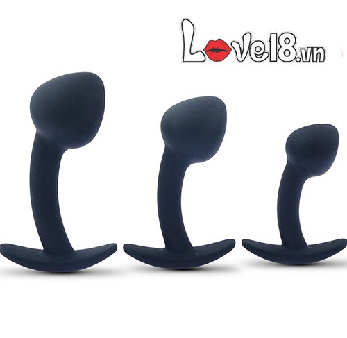 Three-Piece Men’s Anal Plug Set Silicone