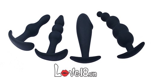Bộ dụng cụ kích thích hậu môn 4 món cho gay HM58 mua ở đâu giá rẻ