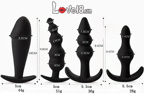 Bộ đồ chơi hậu môn 4 món cho gay, cảm giác mới lạ, sướng cực
