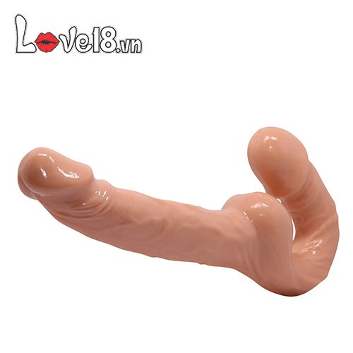 Dương vật giả 2 đầu Strapless Baile Kích thích điểm G cực khoái