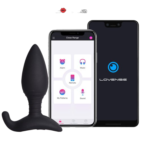 Phích cắm hậu môn rung điều khiển từ xa Lovense Hush app