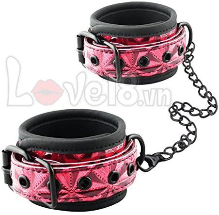 Còng Tay Da Siêu Bền Khóa Chắc Kít Phụ Kiện BDSM Đôi Đỉnh