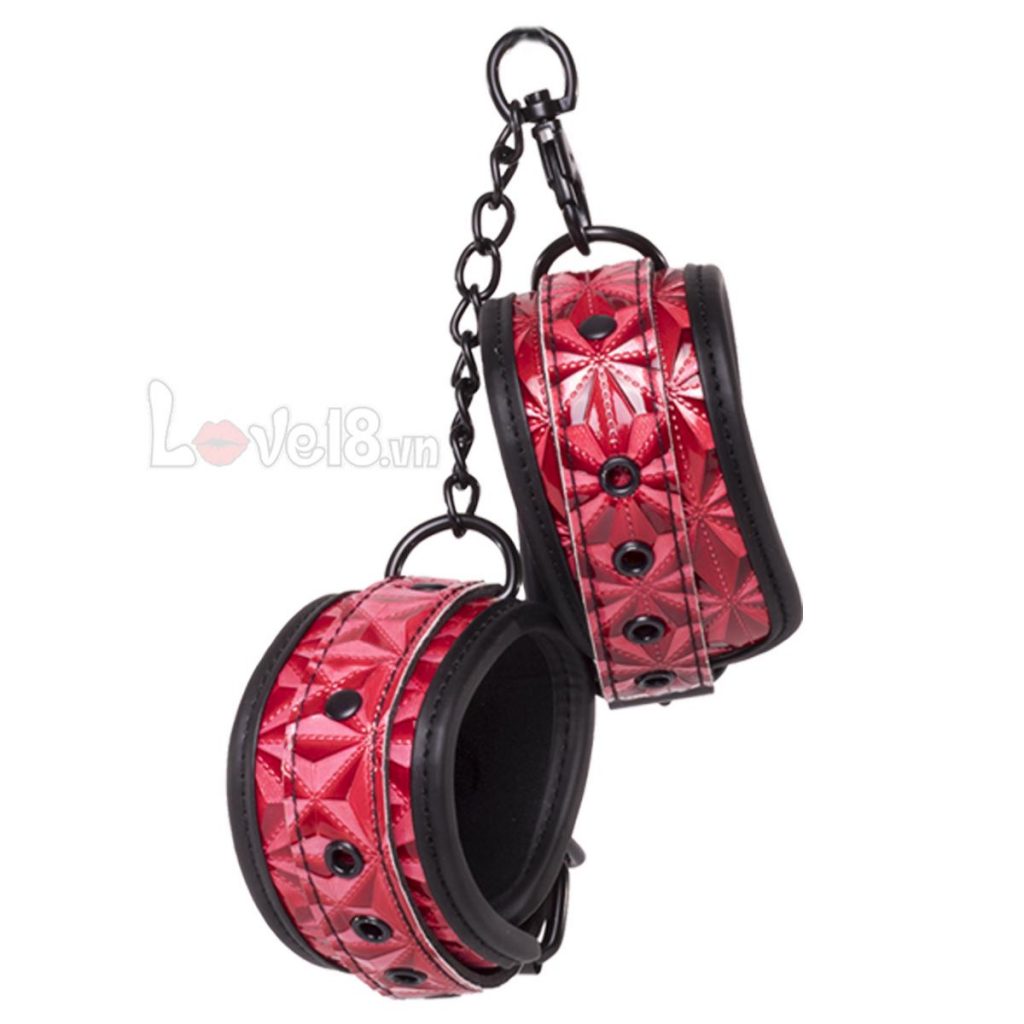 Còng Tay Da Siêu Bền Khóa Chắc Kít Phụ Kiện BDSM Đôi Đỉnh