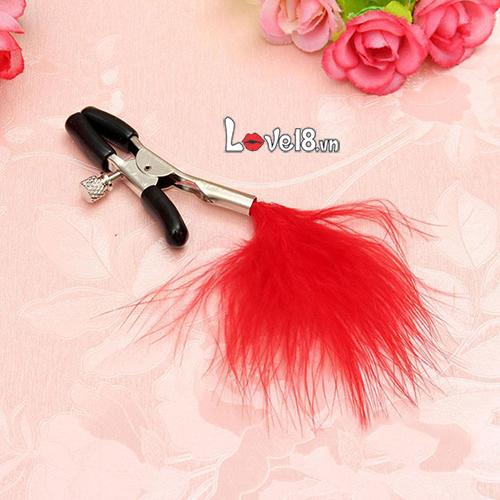 Bộ Kẹp Vú Lông Vũ Chính Hãng Siêu Kích Thích Độc Đáo
